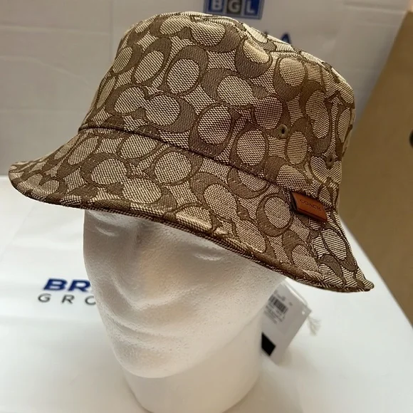 Coach New York Signature Reservable Bucket Hat one size display picture 1